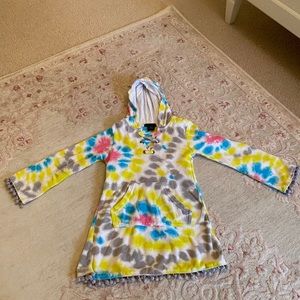 Flowers by zoe size 4 terry swim cover up